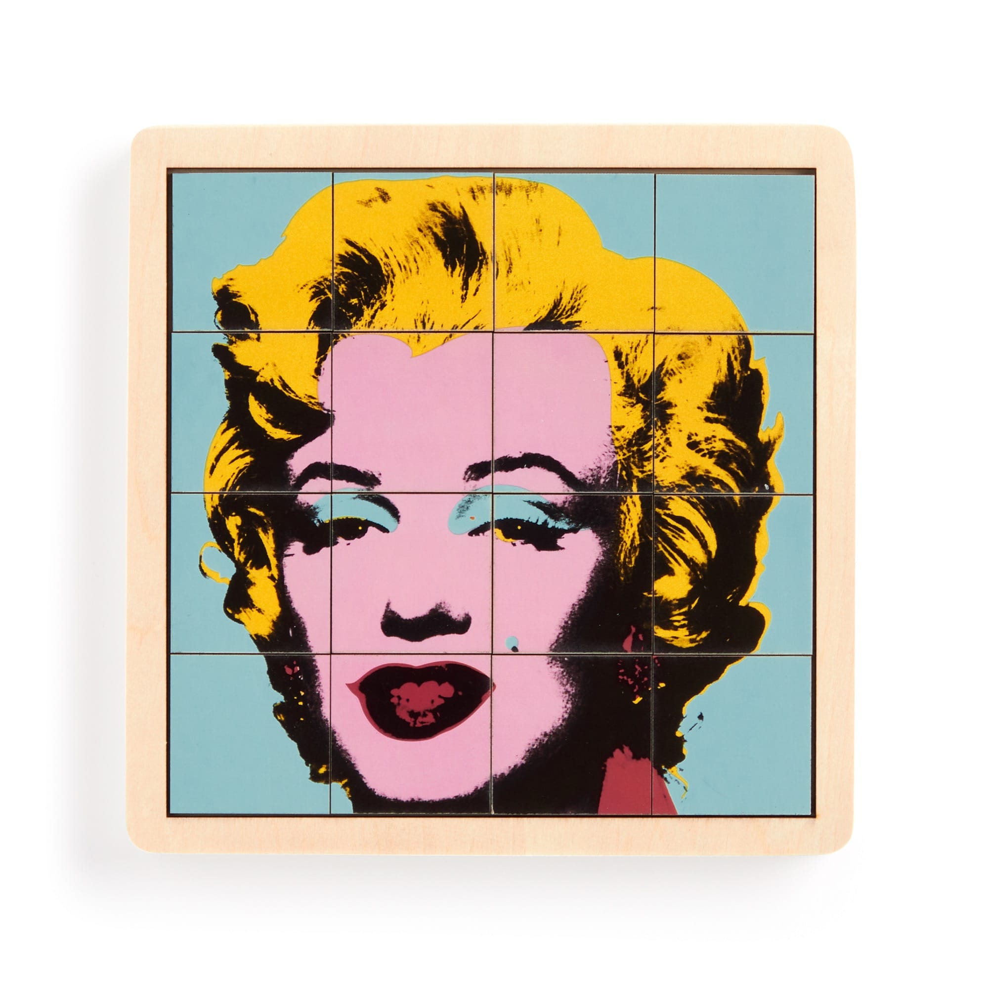 Andy Warhol Marilyn 2-in-1 Sliding Wood Puzzle – Galison