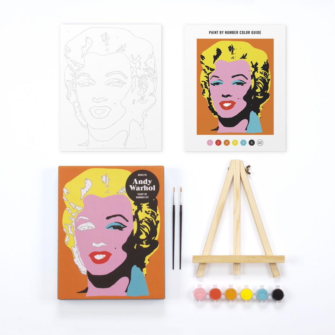 Andy Warhol Marilyn Paint By Number Kit | Galison Andy Warhol Marilyn Paint By Number Kit | Galison