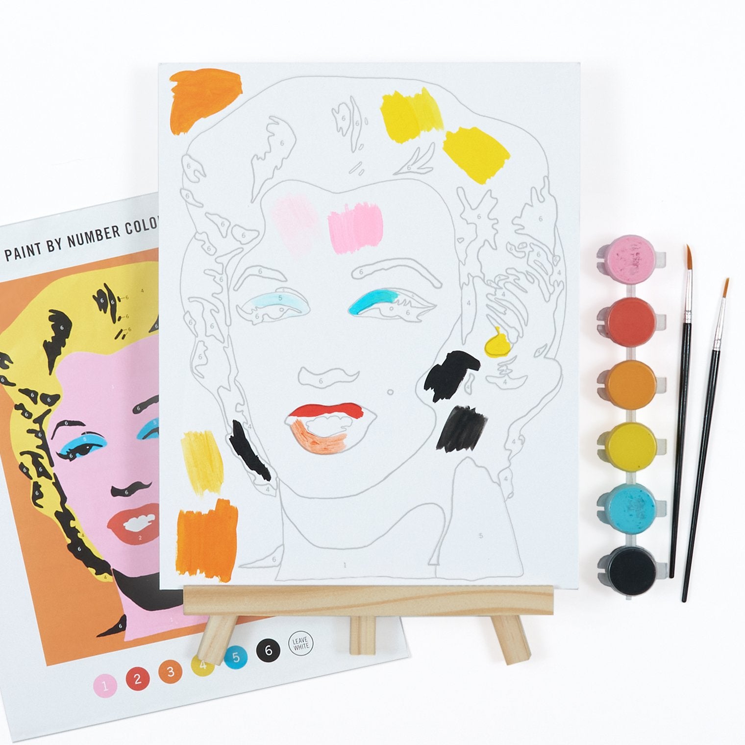 Andy Warhol Marilyn Paint By Number Kit | Galison
