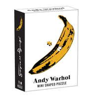 Andy Warhol Mini Shaped Puzzle Banana Mini-Shaped Puzzles Galison 