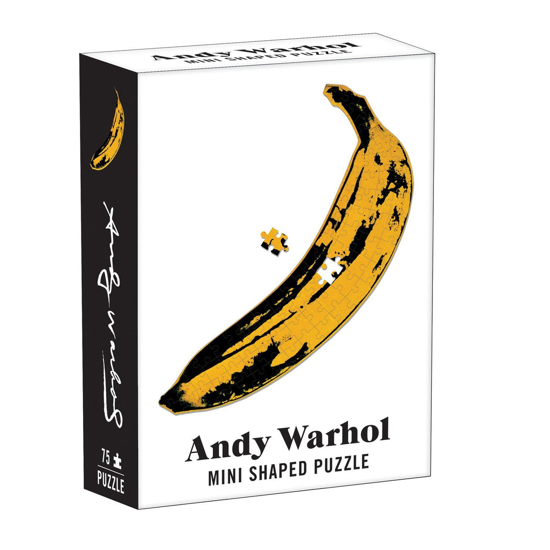 Andy Warhol Mini Shaped Puzzle Banana Mini-Shaped Puzzles Galison 