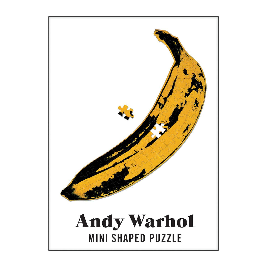 Andy Warhol Mini Shaped Puzzle Banana Mini-Shaped Puzzles Galison 