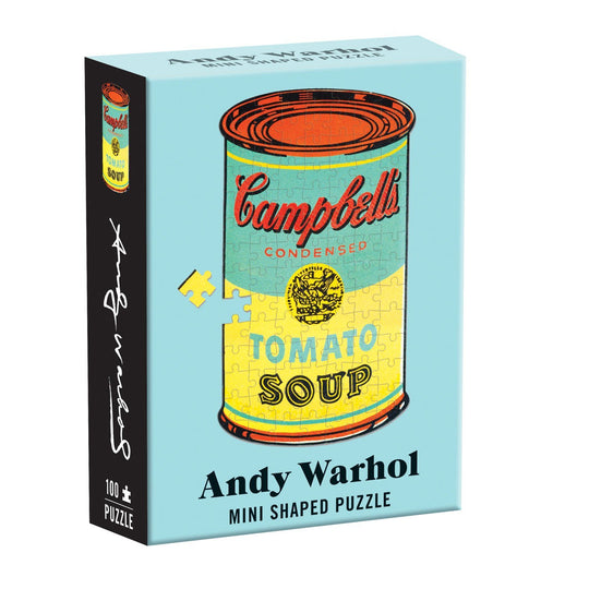 Andy Warhol Mini Shaped Puzzle Campbell's Soup Mini-Shaped Puzzles Galison 