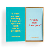 Andy Warhol Philosophy Correspondence Cards Andy Warhol 