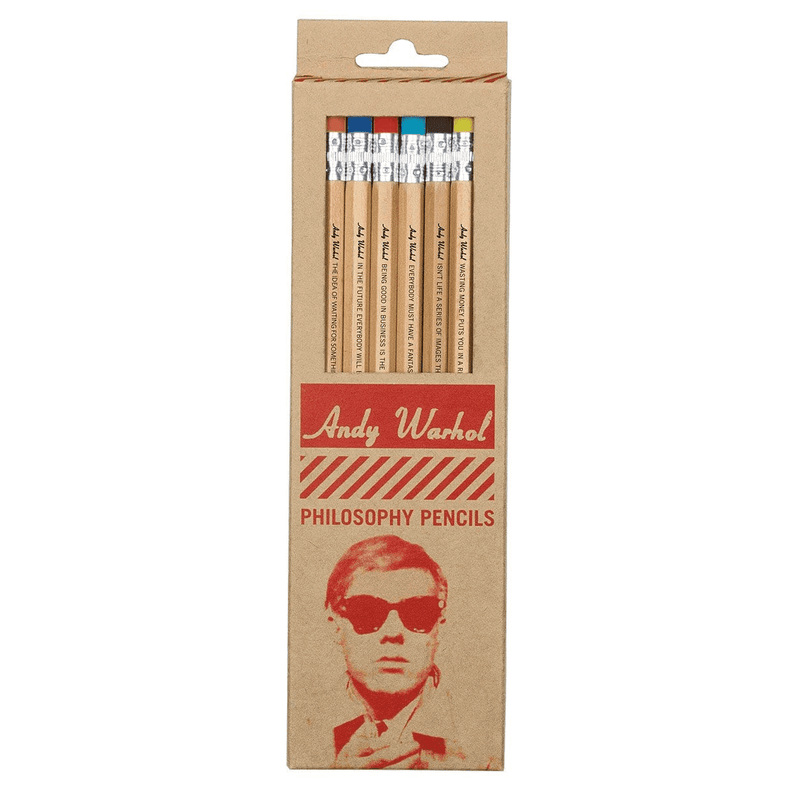 Andy Warhol Philosophy Pencils Pens and Pencils Galison 