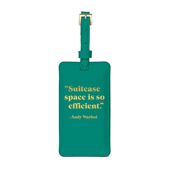 Andy Warhol Quotation Luggage Tag Travel Accessories Galison 