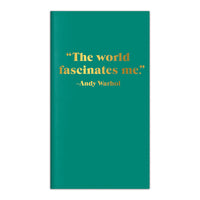 Andy Warhol Quotation Travel Journal Journals and Notebooks Galison 
