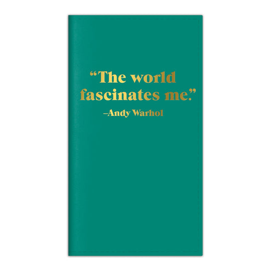 Andy Warhol Quotation Travel Journal Journals and Notebooks Galison 