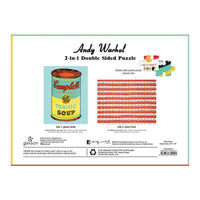 Andy Warhol Soup Can 2-sided 500 Piece Puzzle 2-sided 500 Piece Puzzles Galison 