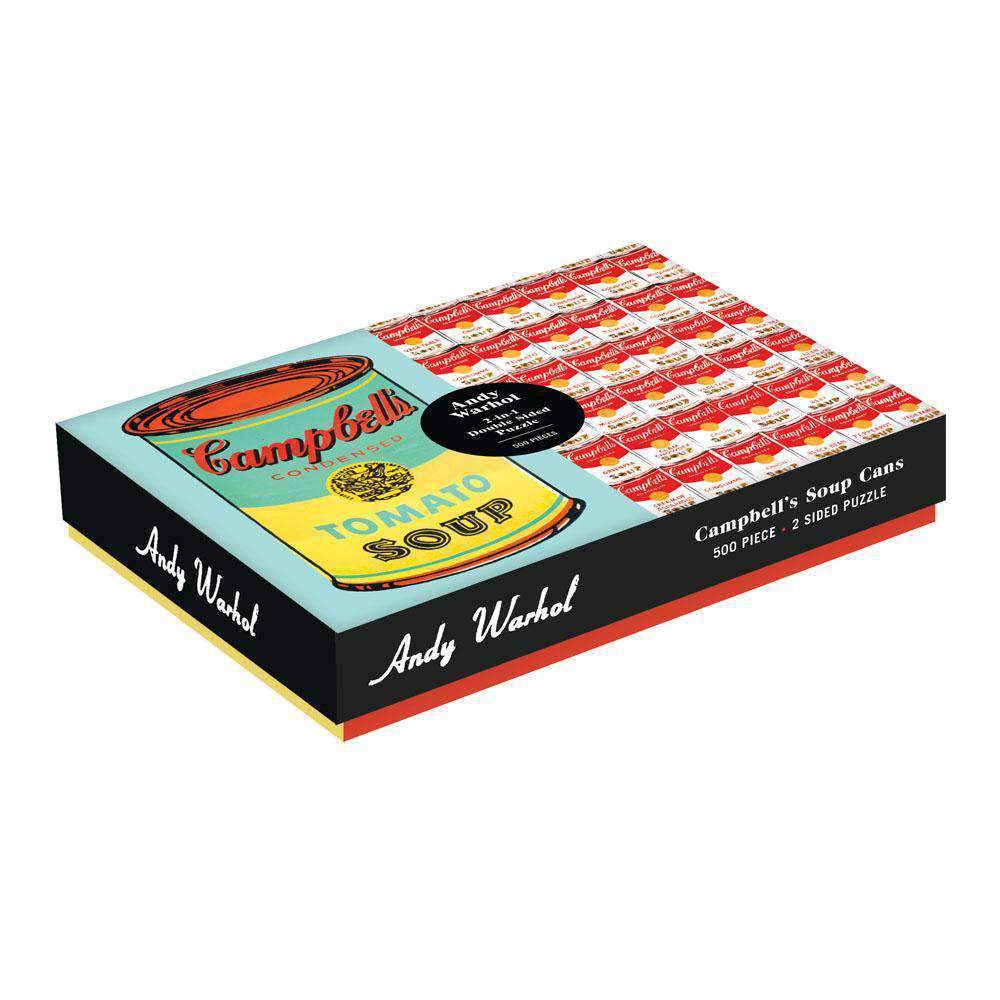 Andy Warhol Soup Can 2-sided 500 Piece Puzzle 2-sided 500 Piece Puzzles Galison 