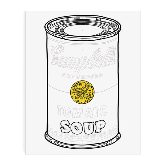 Andy Warhol Soup Can Paint By Number Kit Paint By Number Kits Andy Warhol 