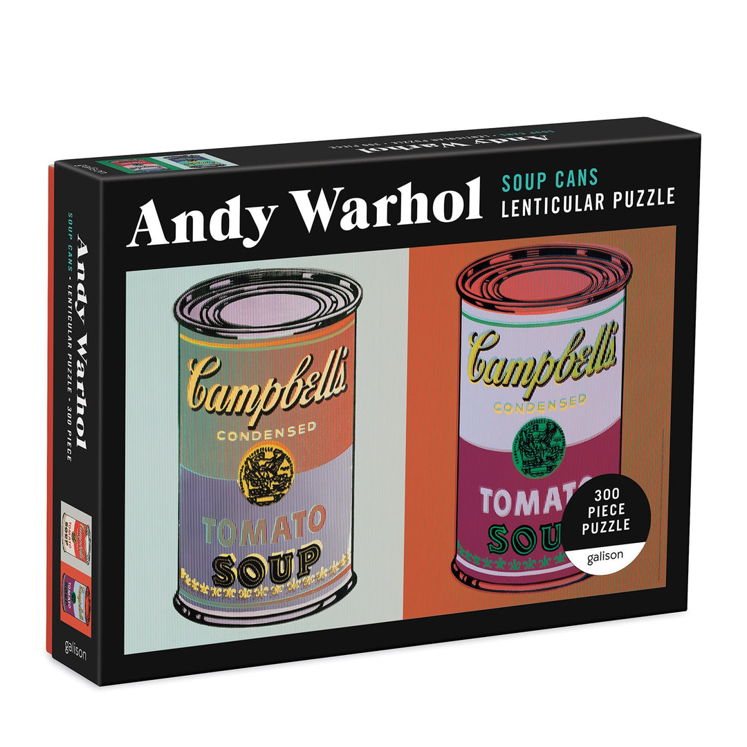 Andy Warhol Soup Cans 300 Piece Lenticular Puzzle 300 Piece Lenticular Puzzles Andy Warhol Collection 