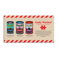 Andy Warhol Soup Cans Set of 3 Shaped Puzzles in Tins Set of 3 Shaped Puzzles in Tins Andy Warhol Collection 