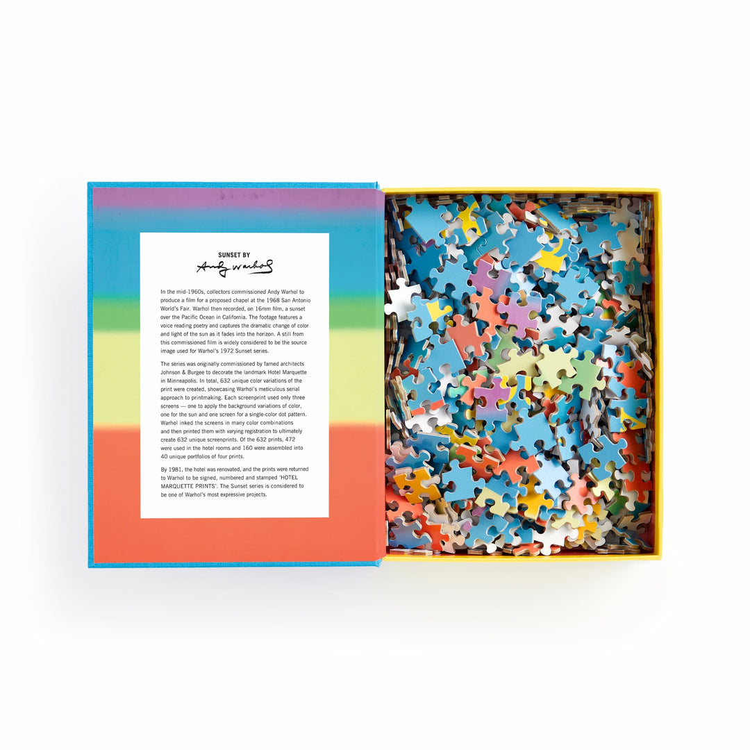 Andy Warhol Sunset 500 Piece Book Puzzle Andy Warhol 