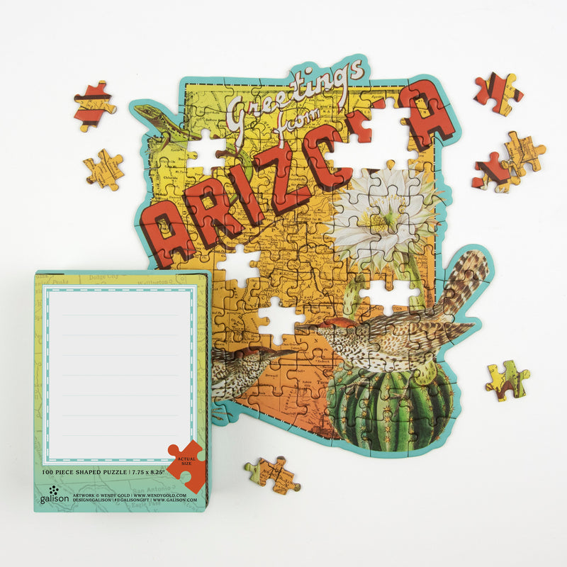 Arizona Mini Shaped Puzzle Galison 