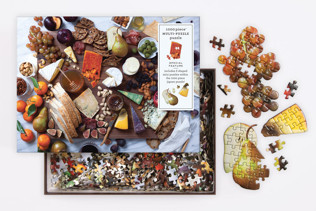 Art of the Cheeseboard 1000 Piece Multi-Puzzle Puzzle Galison 