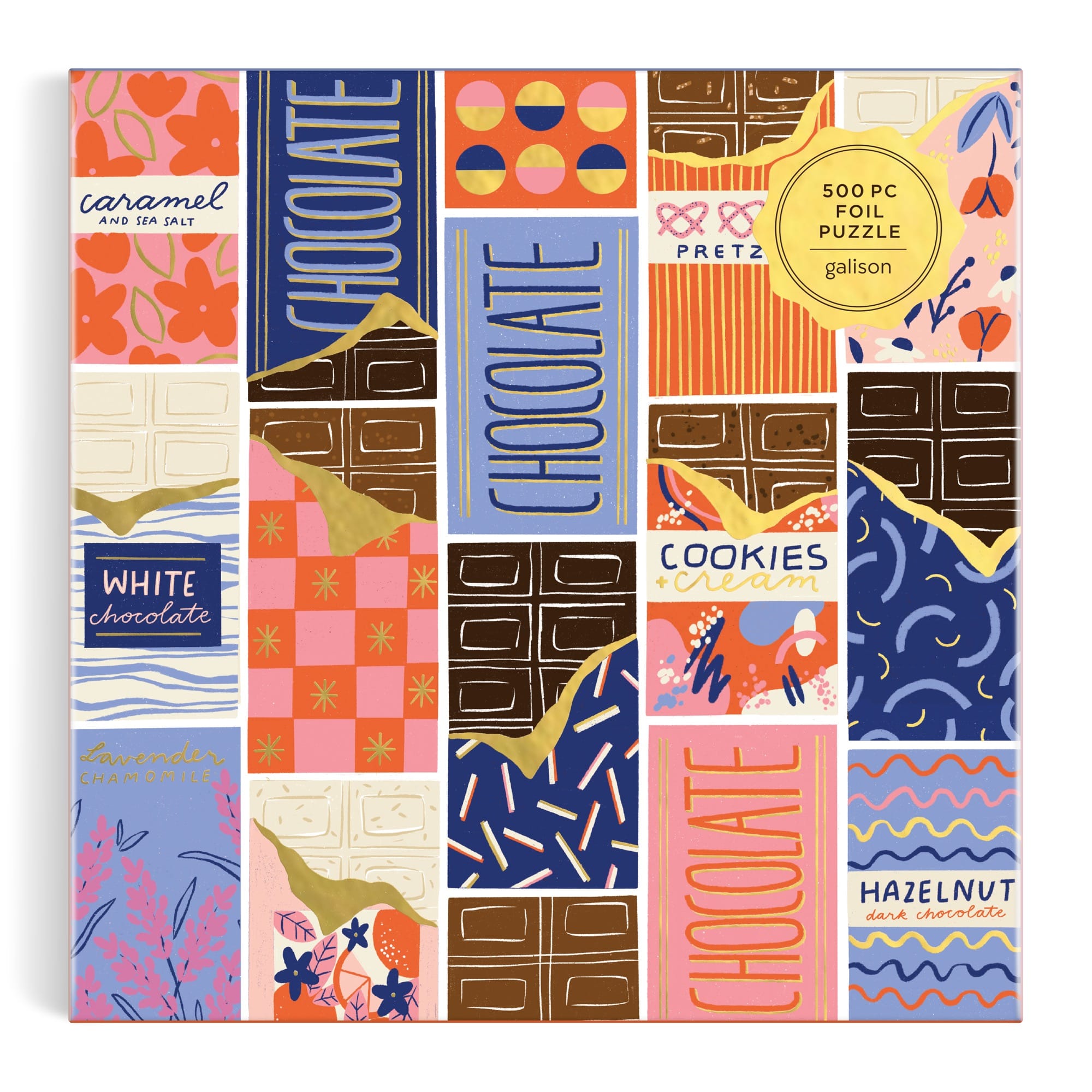 At the Chocolate Bar 500 Piece Foil Puzzle – Galison