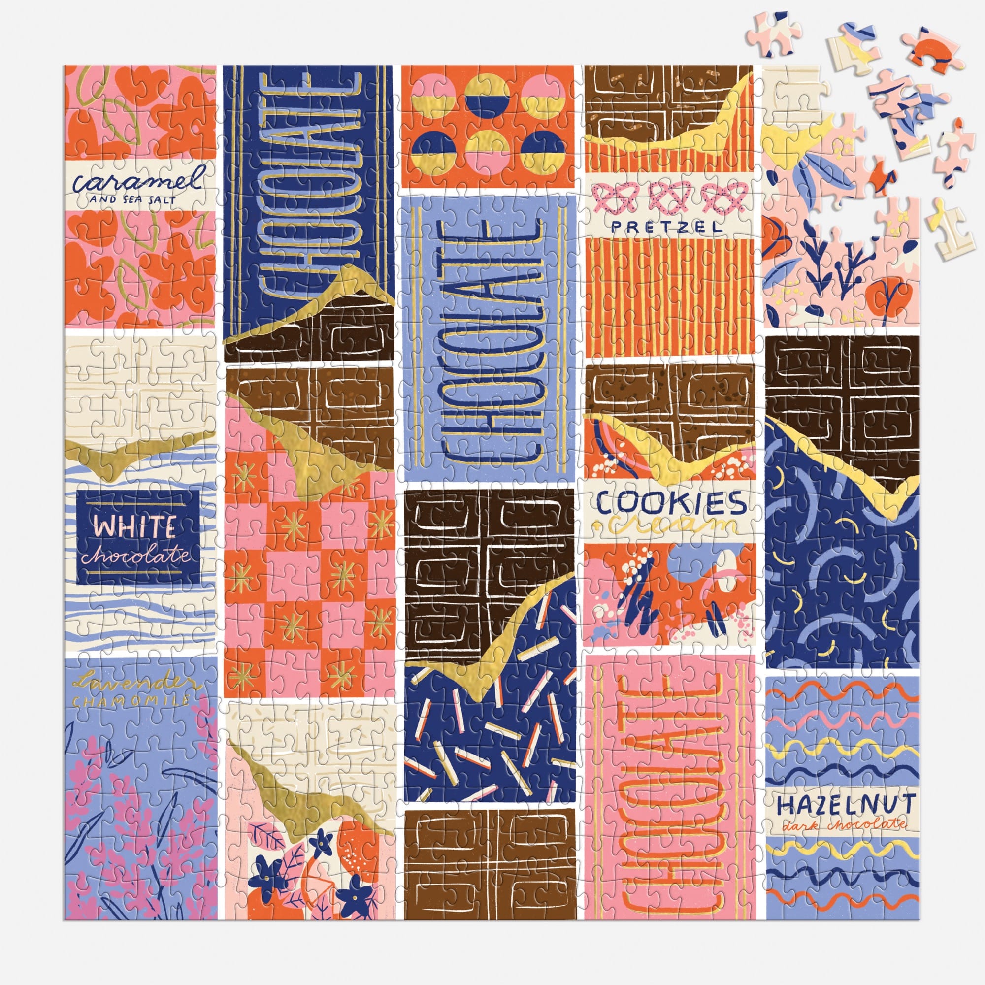 At the Chocolate Bar 500 Piece Foil Puzzle – Galison