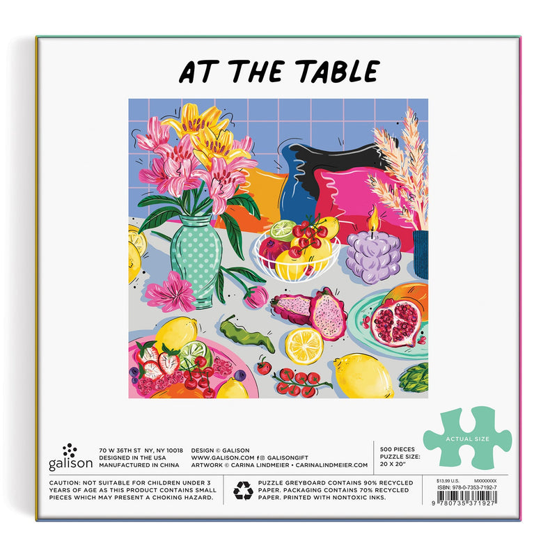 At the Table 500 Piece Puzzle – Galison