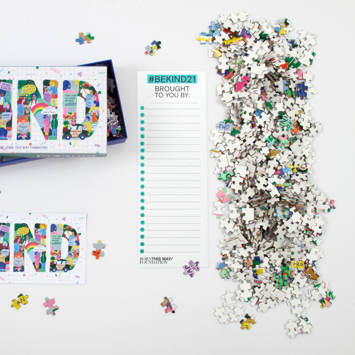 Be Kind 1000 Piece Panoramic Jigsaw Puzzle 1000 Piece Puzzles Sarah Walsh 