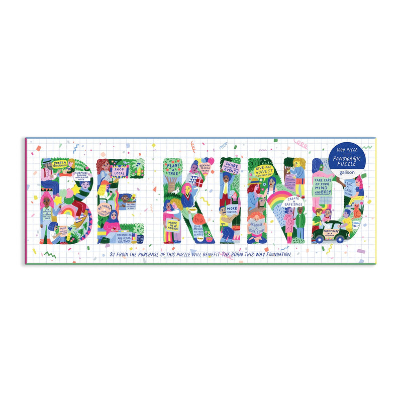 Be Kind Panoramic Puzzle Panoramic Puzzles Galison 