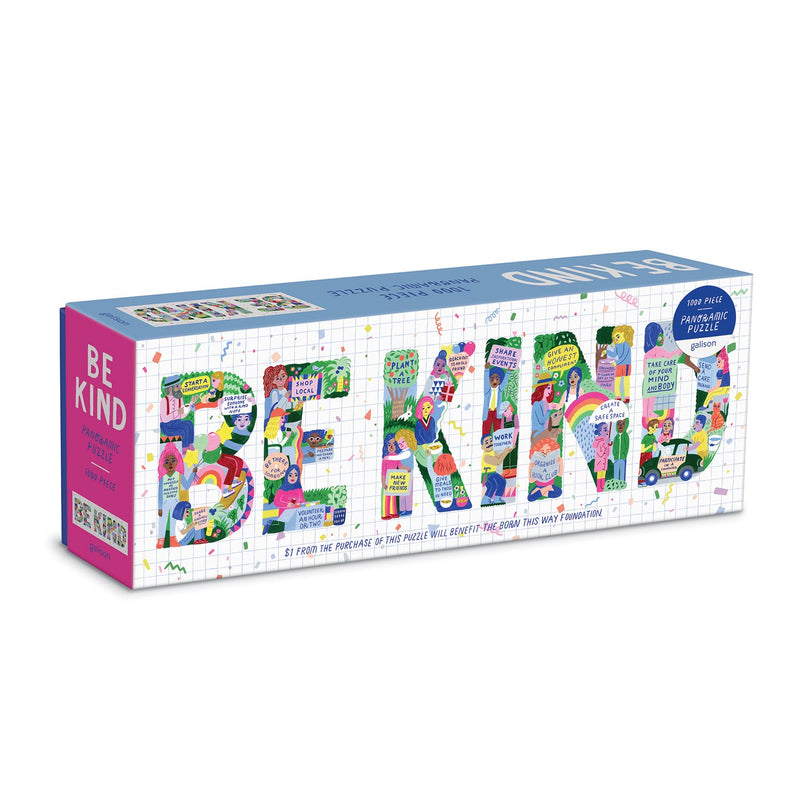 Be Kind Panoramic Puzzle Panoramic Puzzles Galison 