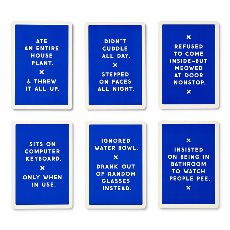 Because This Cat Is Embarrassing - Pet Shame/Praise Deck Card Game Brass Monkey 