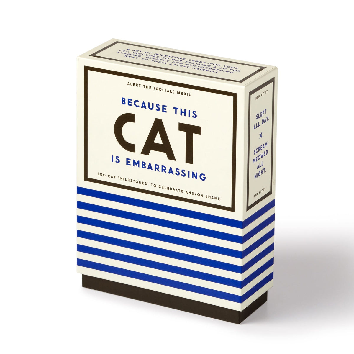 Because This Cat Is Embarrassing - Pet Shame/Praise Deck Card Game Brass Monkey 
