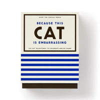 Because This Cat Is Embarrassing - Pet Shame/Praise Deck Card Game Brass Monkey 