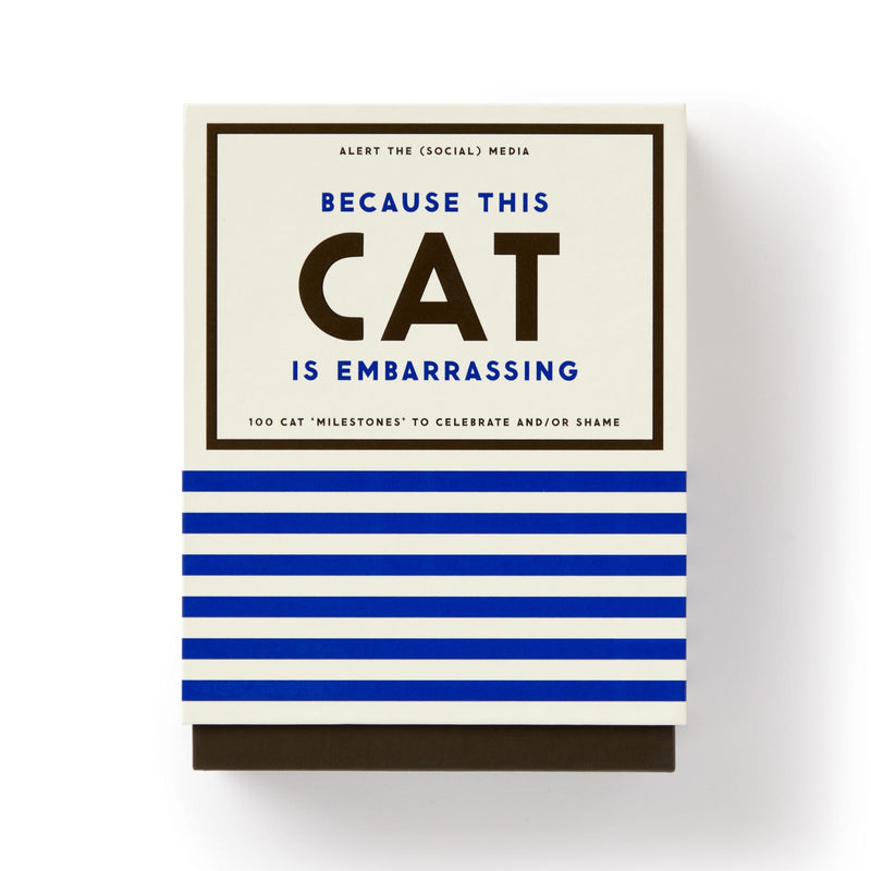 Because This Cat Is Embarrassing - Pet Shame/Praise Deck Card Game Brass Monkey 