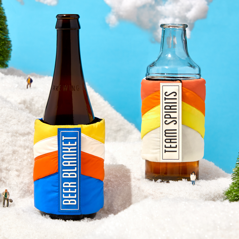 Beer Blanket Puffyvest Koozie Set Galison 
