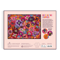 Bees in the Poppies 1000 Piece Puzzle Puzzles Troy Litten 