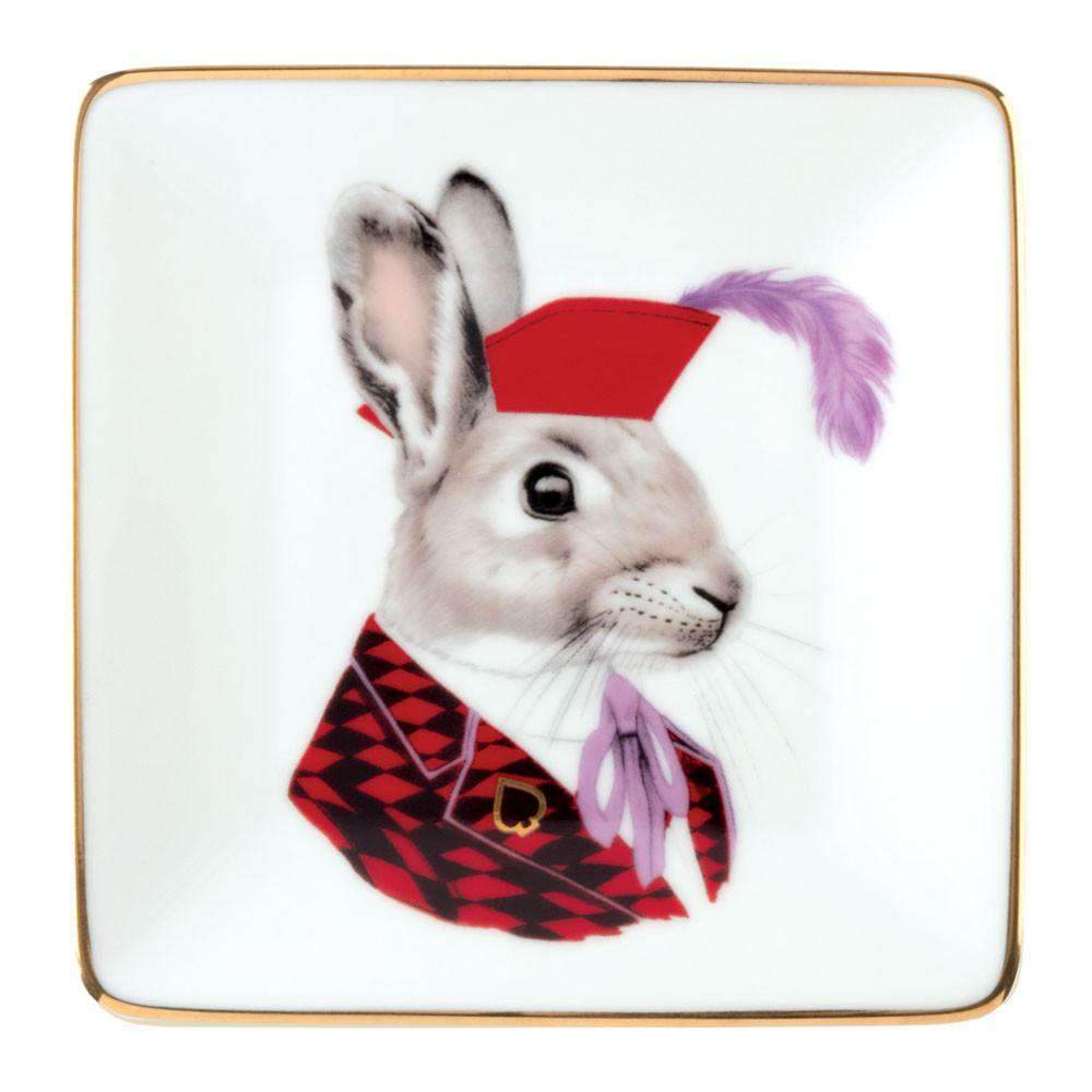 Berkley Bestiary Jack Rabbit Square Tray | Galison