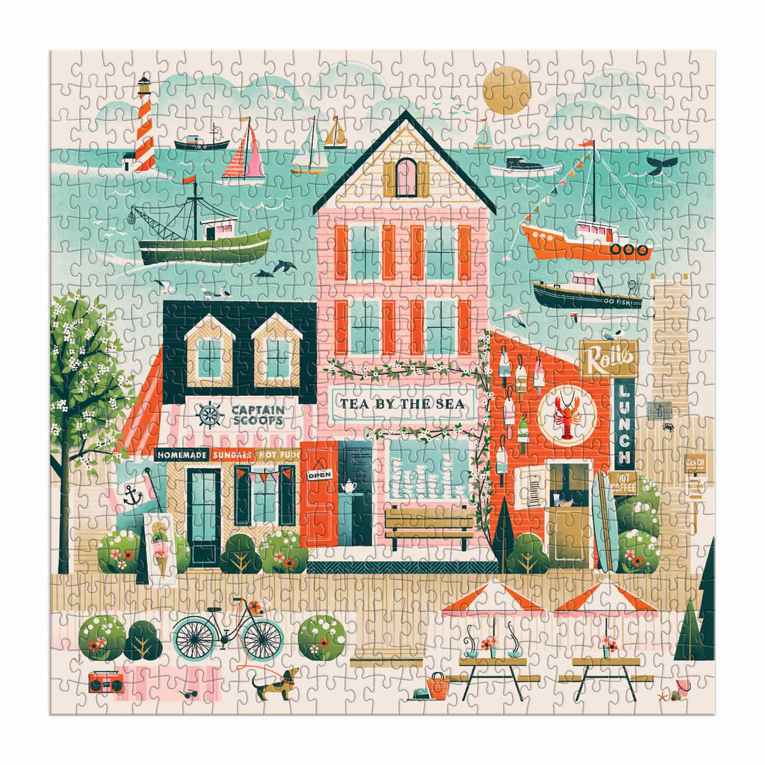 Beside the Sea 500 Piece Puzzle Laura Moyer 