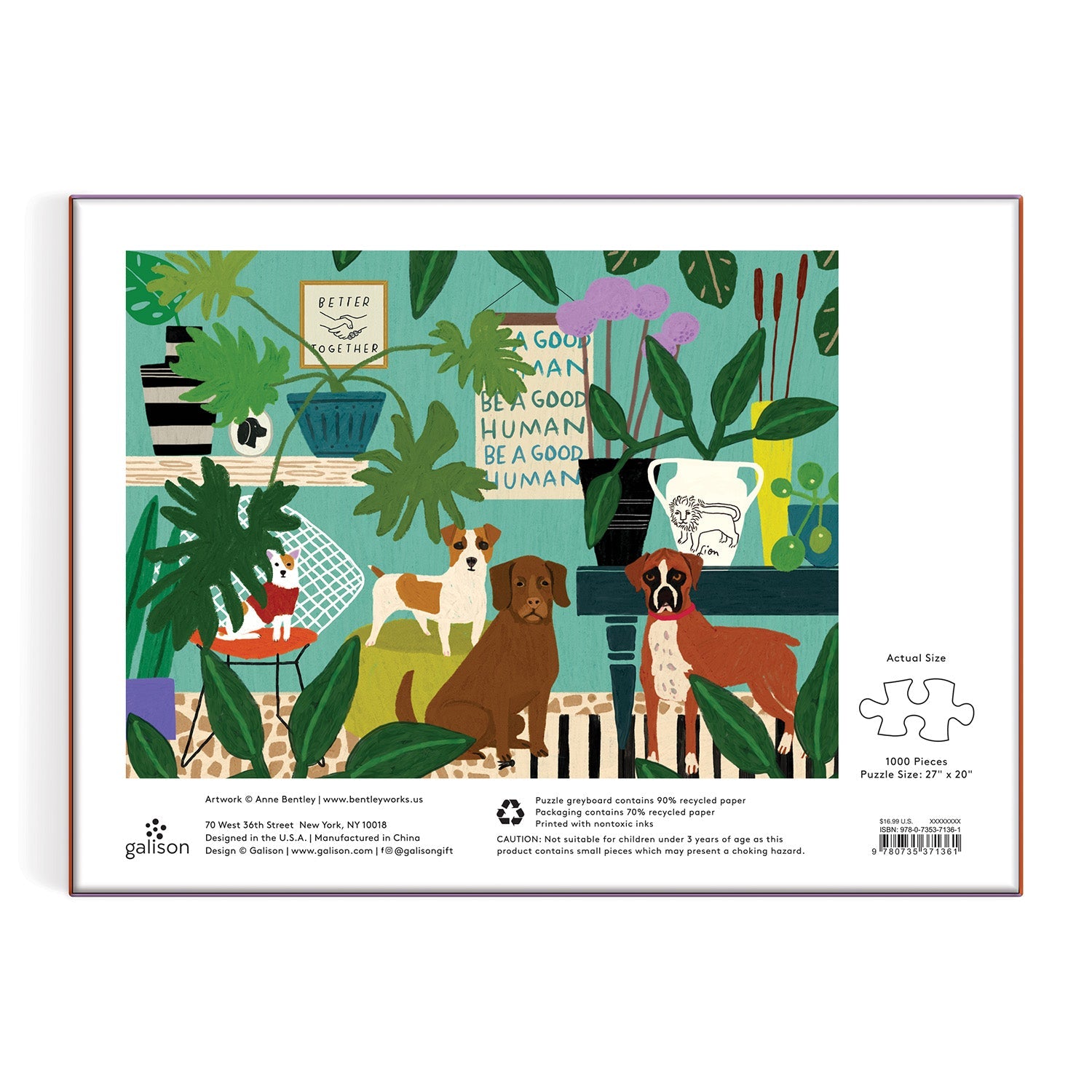 Better Together 1000 Piece Dog Puzzle | Galison