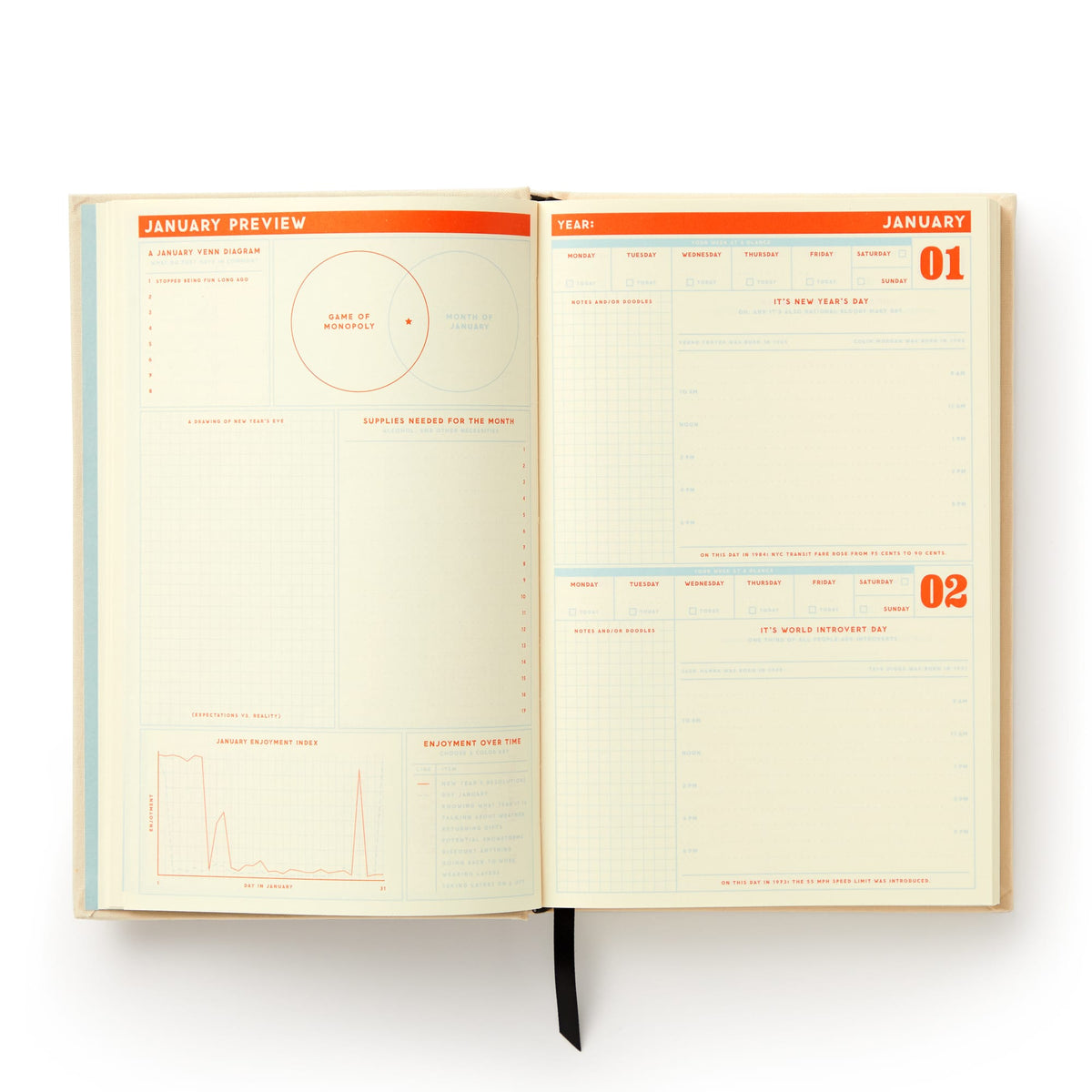 Big Plans Undated Standard Planner Brass Monkey 