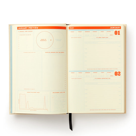 Big Plans Undated Standard Planner Brass Monkey 