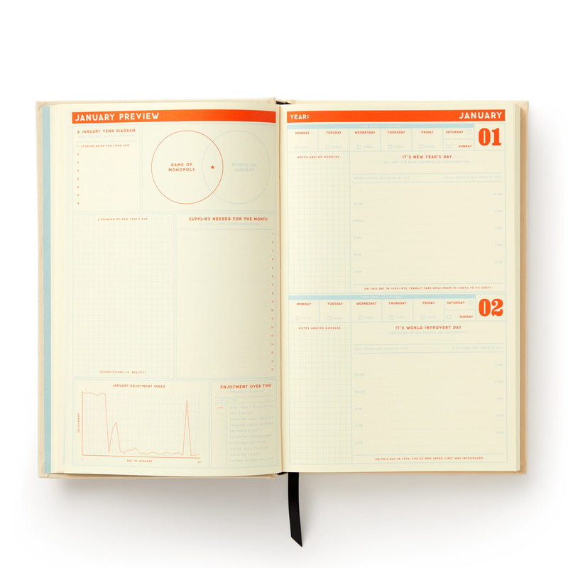 Big Plans Undated Standard Planner Brass Monkey 