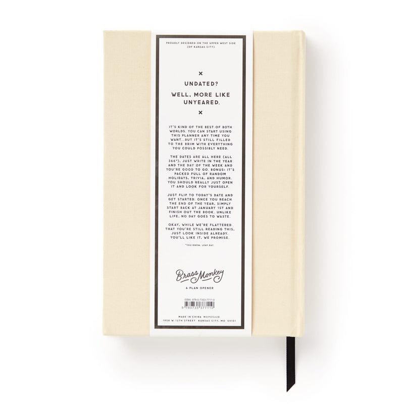 Big Plans Undated Standard Planner Brass Monkey 