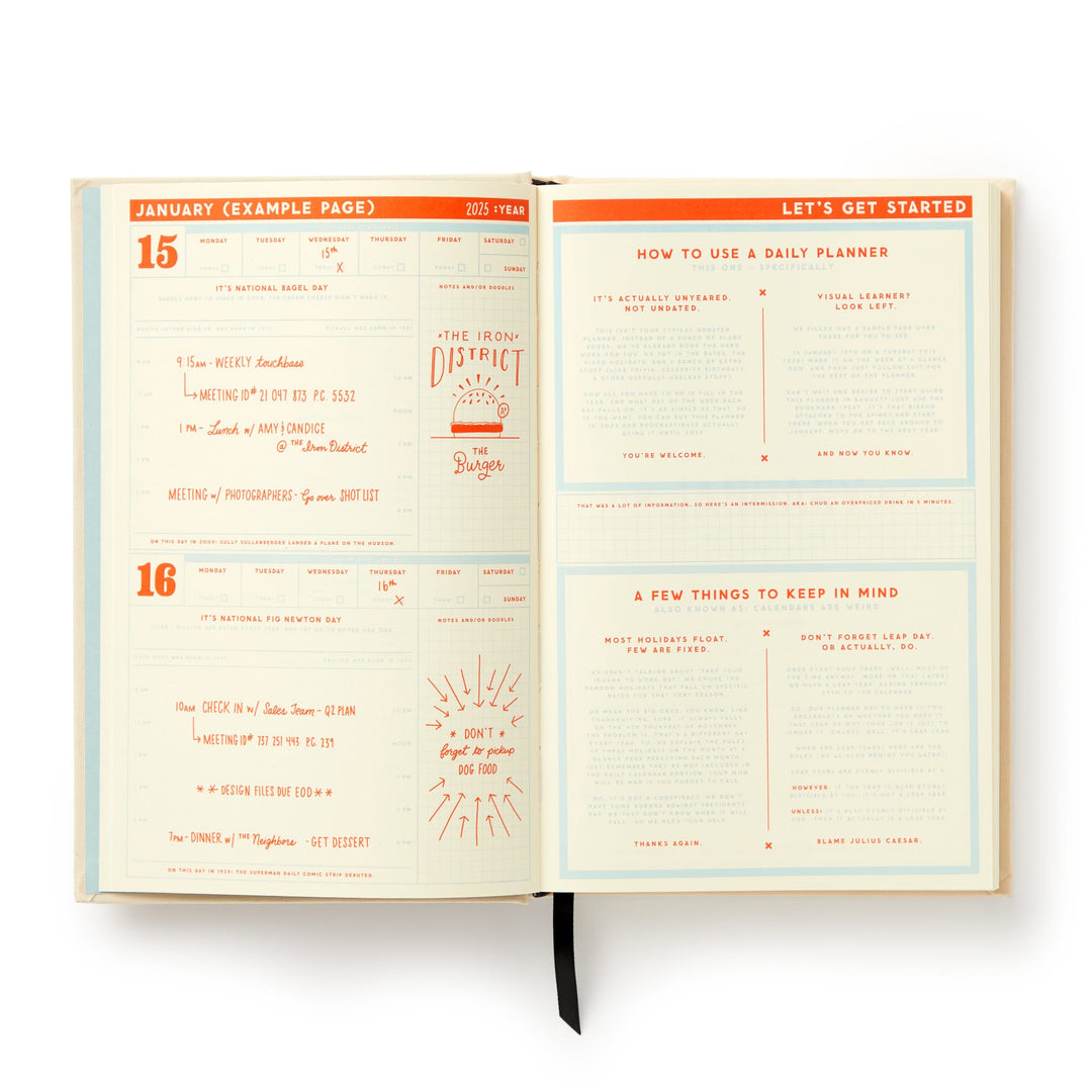 Big Plans Undated Standard Planner Brass Monkey 