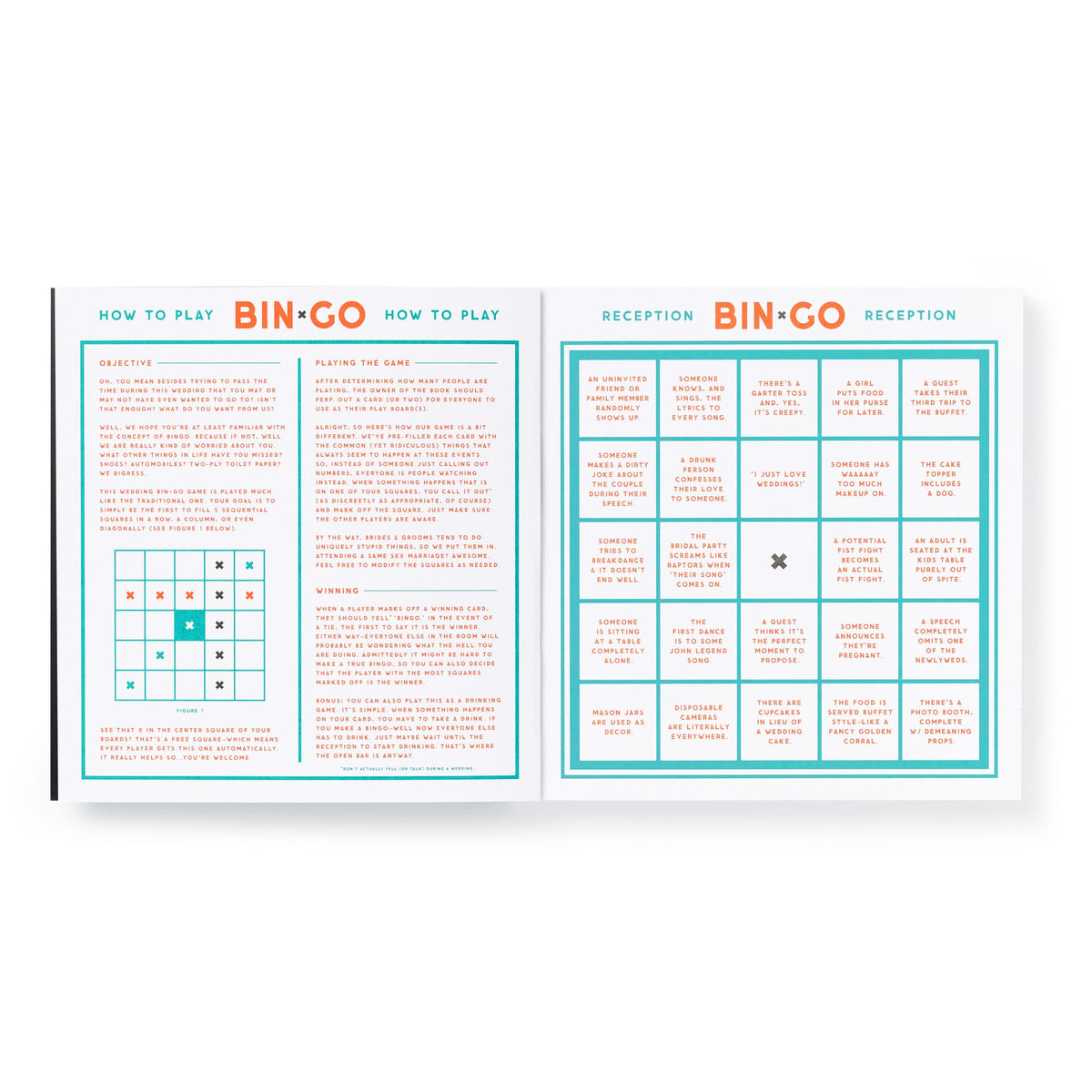 Bin-go Endure A Wedding Bingo Book Brass Monkey 