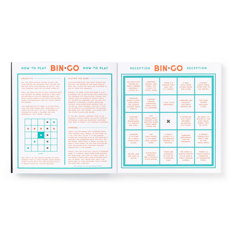 Bin-go Endure A Wedding Bingo Book Brass Monkey 