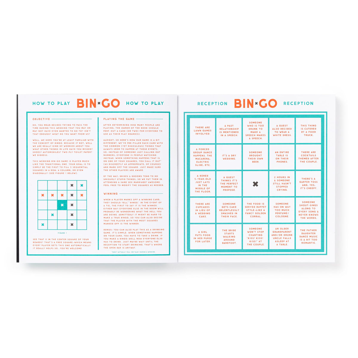 Bin-go Endure A Wedding Bingo Book Brass Monkey 