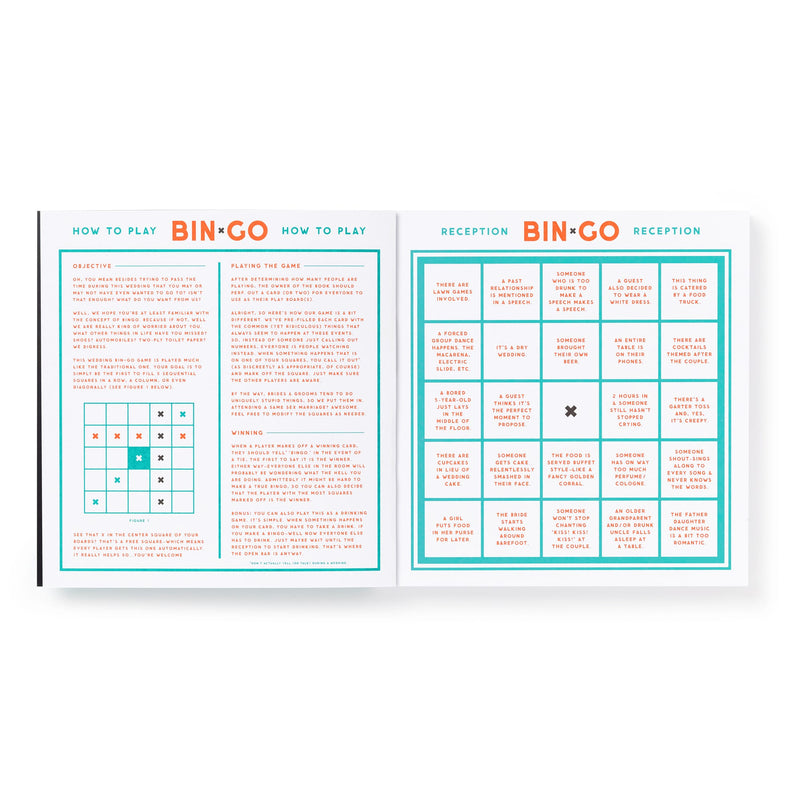 Bin-go Endure A Wedding Bingo Book Brass Monkey 