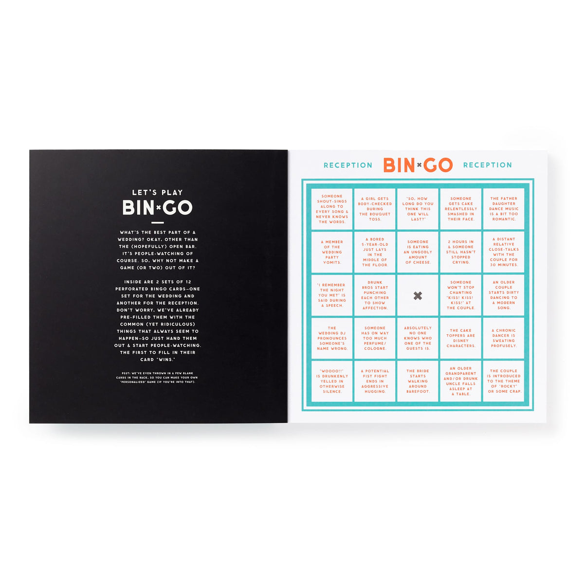 Bin-go Endure A Wedding Bingo Book Brass Monkey 