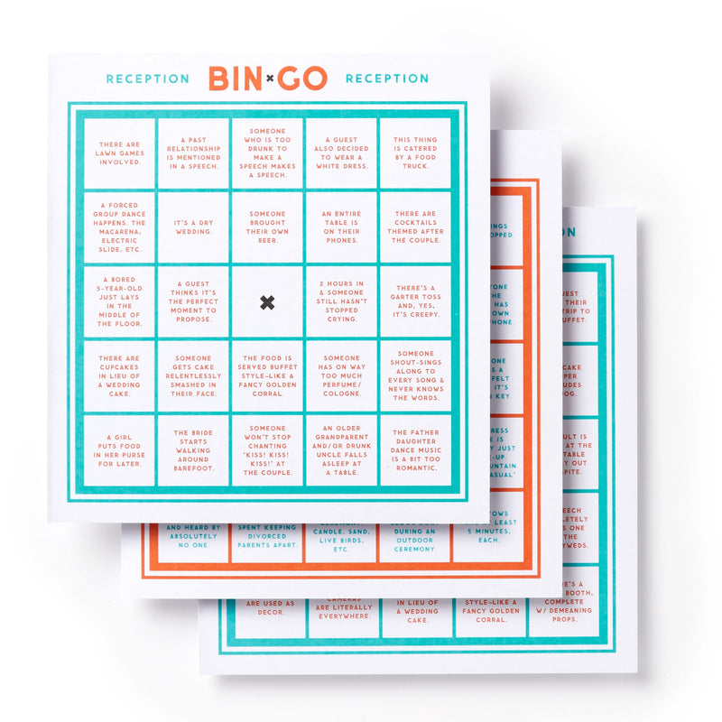 Bin-go Endure A Wedding Bingo Book Brass Monkey 