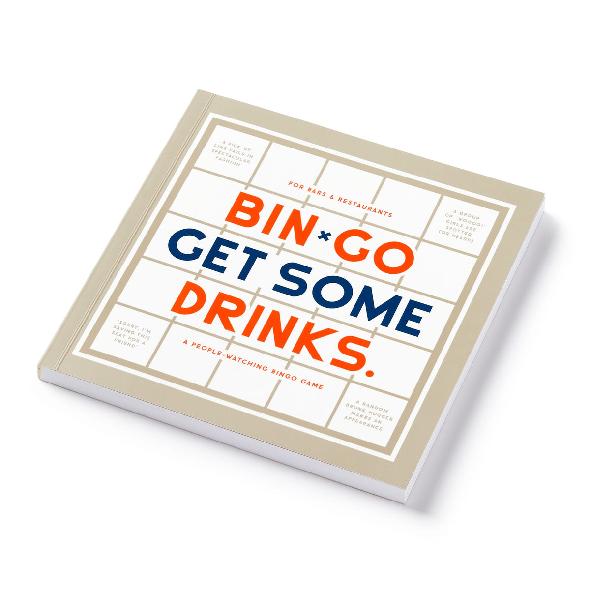 Bin-go Get Some Drinks Bingo Book Brass Monkey 