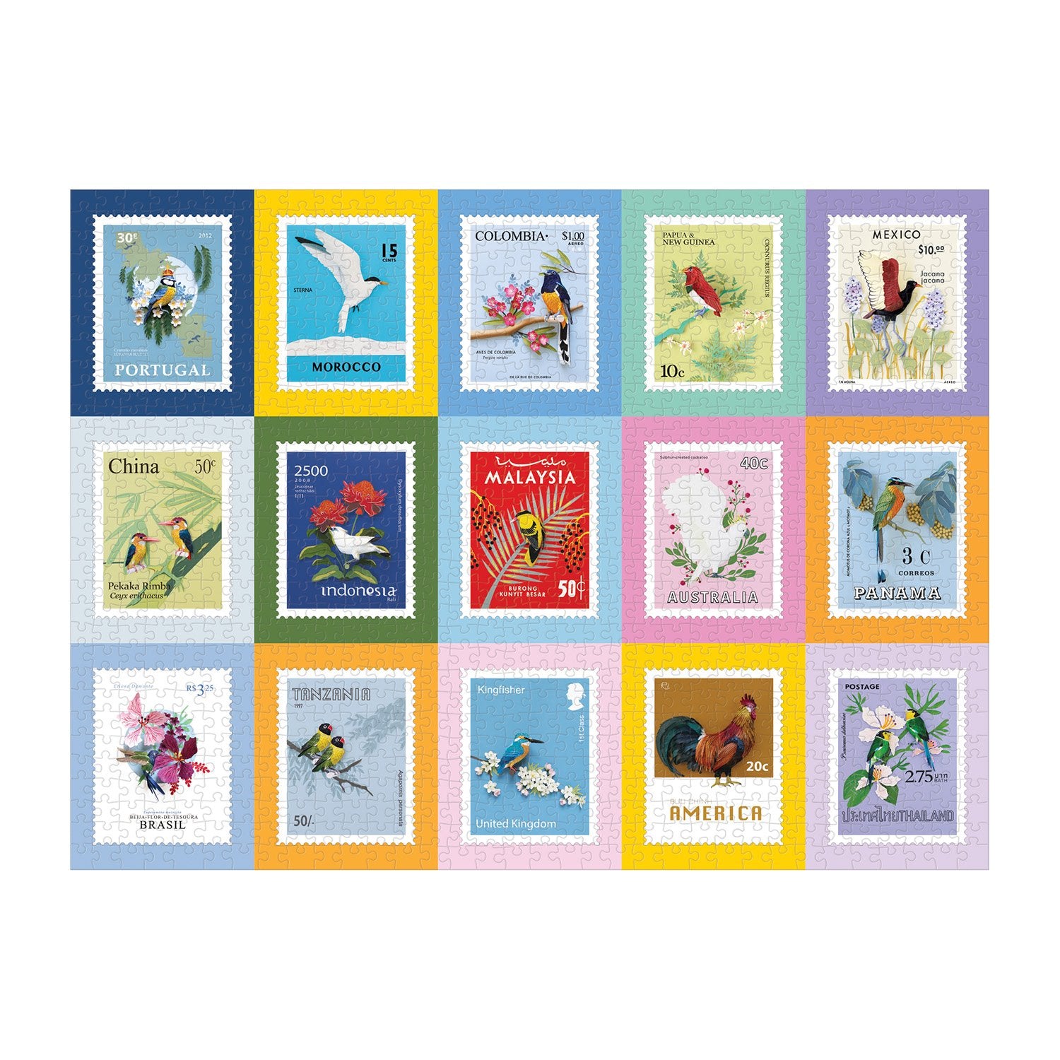その他 birds of the world stamp collection birds-of-the-world-1000-piece-