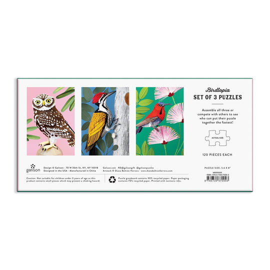 Birdtopia Jigsaw Puzzle Set 100 Piece Puzzles Diana Beltran Herrera 