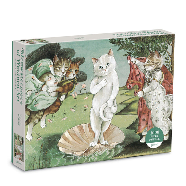 Birth of Venus Cat Art 1000 Piece Puzzle | Galison